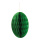 Honeycomb egg out of kraft paper, with magnetic closure & hanger     Size: Ø 30cm    Color: green