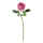 Rose aus Kunstseide/Kunststoff, biegsam, Real-Touch Effekt     Groesse: 45cm, Stiel: 38cm    Farbe: fuchsia