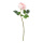 Rose aus Kunstseide/Kunststoff, biegsam, Real-Touch Effekt     Groesse: 45cm, Stiel: 38cm    Farbe: rosa
