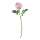 Rose aus Kunstseide/Kunststoff, biegsam, Real-Touch Effekt     Groesse: 45cm, Stiel: 38cm    Farbe: hellviolett