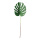 Feuille de philo split en plastique/soie artificielle, flexible     Taille: 62cm, tige: 41cm    Color: vert