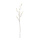 Branche de cerisier en fleurs en plastique/soie artificielle, flexible     Taille: 109cm, tige: 50cm    Color: blanc