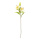 Lily 3-fold, out of plastic/artificial silk, flexible, 2 blossom, 1 bud     Size: 75cm, stem: 43cm    Color: yellow