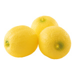 Melons 3 en plastique Color: jaune Size: Ø11cm