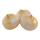 oignons 3, en plastique, en sachet     Taille: 7,5x6cm    Color: crème