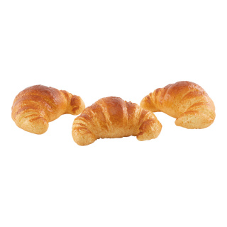 Croissants 3 Stk., aus Kunststoff, im Beutel     Groesse: 12x8cm    Farbe: braun     #
