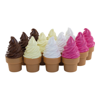 Crèmes glacées 12, en plastique, en sachet     Taille: 11x6cm    Color: multicolore