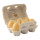 Eier in Box 6 Stk., aus Kunststoff     Groesse: 15x11cm    Farbe: beige     #