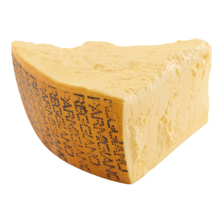 Parmesan Käsestück aus Kunststoff     Groesse: 20x18cm    Farbe: gelb     #