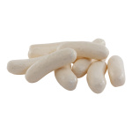 Sausages 10 pcs, out of plastic, in bag     Size: 9,5x3cm...