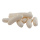 Sausages 10 pcs, out of plastic, in bag     Size: 9,5x3cm    Color: white