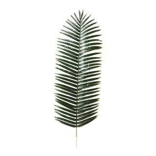 Palmenblatt 66 Blätter, aus Kunststoff/Metall     Groesse: 160x55cm, Stiel: 26cm    Farbe: grün