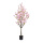 Cerisier en fleur, en pot 304 fleurs, en plastique/soie synthétique     Taille: 150cm, pot:Ø16cm    Color: rose/brun
