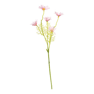 Daisy on stem 5-fold, out of artificial silk/ plastic, flexible     Size: 50cm, stem: 28cm    Color: pink/green