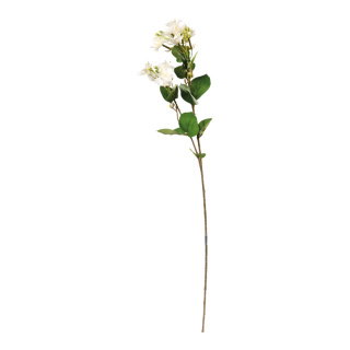 Fleur de jasmin sur tige en plastique/soie synthétique, flexible     Taille: 60cm, Ø3,5cm    Color: blanc