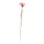 Œillet sur tige en plastique/soie synthétique, flexible     Taille: 50cm, Ø8cm    Color: rose