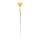 Carnation on stem out of artificial silk/ plastic, flexible     Size: 50cm, Ø8cm    Color: yellow