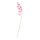 Orchidée sur tige en plastique/soie synthétique, flexible, 2 bourgeons 9 fleurs     Taille: 100cm    Color: rose/<v