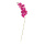 Orchidée sur tige en plastique/soie synthétique, flexible, 2 bourgeons 9 fleurs     Taille: 100cm    Color: fuchsia