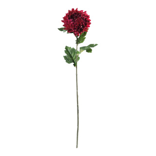 Chrysantheme am Stiel aus Kunststoff/Kunstseide, biegsam     Groesse: 77cm, Stiel: 46cm    Farbe: fuchsia