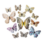 3D Butterflies 12-fold, out of plastic, in a bag, with...