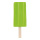 Glace à bâton en polystyrène, tige en bois     Taille: 50x18x5,5cm, tige: 16cm    Color: vert