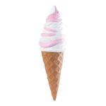 Glace soft en cornet en polystyrène     Taille:...