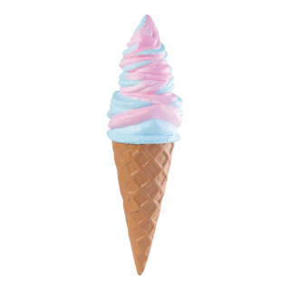 Soft ice cream out of styrofoam     Size: 50cm    Color: blue/pink