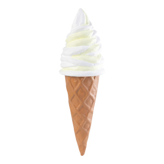 Soft ice cream out of styrofoam     Size: 34cm    Color: white/yellow