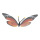 Butterfly out of plastic, with hanger     Size: 35x50cm    Color: red/orange