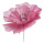 Fleur en papier, avec tige courte, flexible     Taille: Ø50cm, tige: 24cm    Color: rose