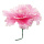 Fleur en tissu, avec tige courte, flexible     Taille: Ø40cm, tige: 18cm    Color: rose