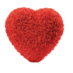 Rose heart 3D - Material: out of polystyrene/foam -...