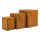 Wooden pedestals in set 3-fold, out of fir wood, open at the bottom, nested     Size: 30x25x25cm, 25x20x20cm, 20x15x15cm    Color: dark brown