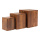 Wooden pedestals in set 3-fold, out of redwood, open at the bottom, nested     Size: 30x25x25cm, 25x20x20cm, 20x15x15cm    Color: brown