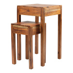 Wooden tables in set 2-fold, out of redwood     Size:...