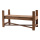 Wooden jetty out of fir wood     Size: 60x23x30cm    Color: brown/natural-coloured