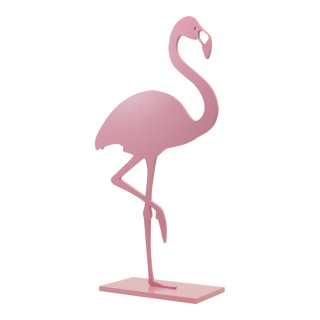 Flamingo on stand out of MDF     Size: 85x45cm, thickness: 12mm    Color: light pink