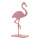 Flamingo auf Bodenplatte aus MDF     Groesse: 50x25cm, Dicke: 12mm    Farbe: hellpink
