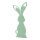 Rabbit on base plate out of MDF     Size: 38x13cm, thickness: 12mm    Color: light green