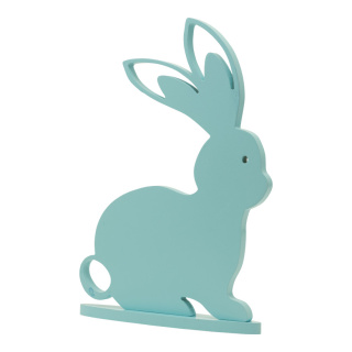 Rabbit on base plate out of MDF     Size: 34x25cm, thickness: 12mm    Color: mint