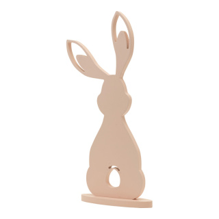 Rabbit on base plate out of MDF     Size: 38x16cm, thickness: 12mm    Color: rose