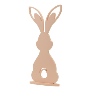 Rabbit on base plate out of MDF     Size: 45x22cm, thickness: 12mm    Color: rose