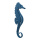 Seepferdchen aus MDF, mit Hänger     Groesse: 40x13cm, Dicke 6mm    Farbe: dunkelblau