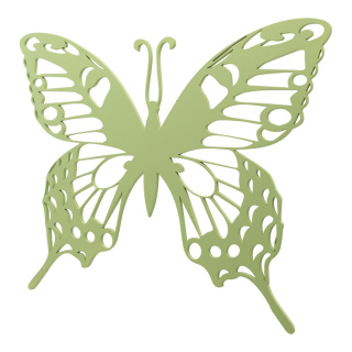 Papillon en contreplaqué, avec suspension     Taille: 50x40cm, épaisseur:6mm    Color: vert clair