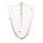 Filet de pêche en coton, avec de vrais coquillages     Taille: 150x200cm    Color: blanc