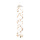 Wind chime with real shells, with S-hook, for hanging     Size: 75x12cm    Color: white/natural-coloured