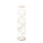 Carillon coquillages vraies, avec crochets en S     Taille: 90x20cm    Color: blanc