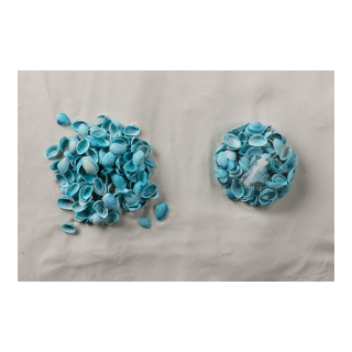 Coquillages dans le filet      Taille: 300g, 2-4cm    Color: bleu clair