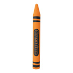 Crayon de cire  en polystyrène Color: orange/noir...